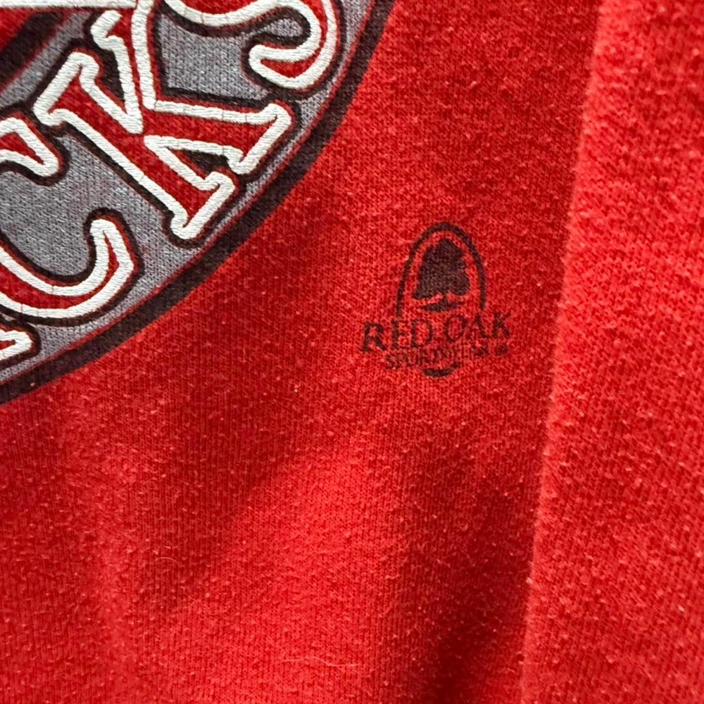 Vintage 90's Jerzees Arkansas Razorbacks Crewneck College Sweater - Picture 4 of 8
